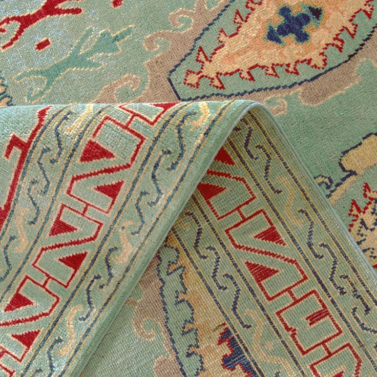 Detail image of 5' 8 x 8' 1 Hand Knotted Kazak Rug