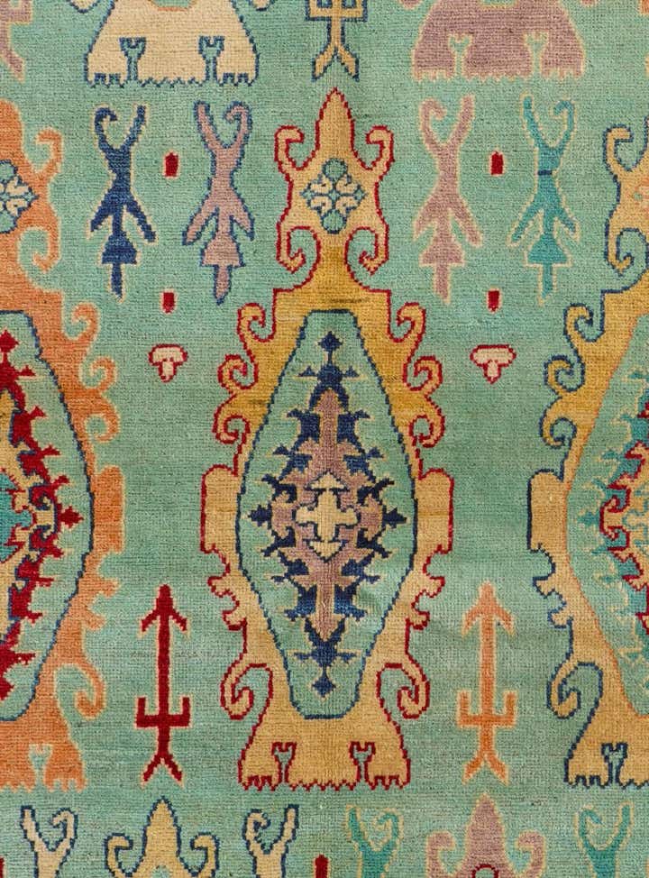5' 8 x 8' 1 Hand Knotted Kazak Rug