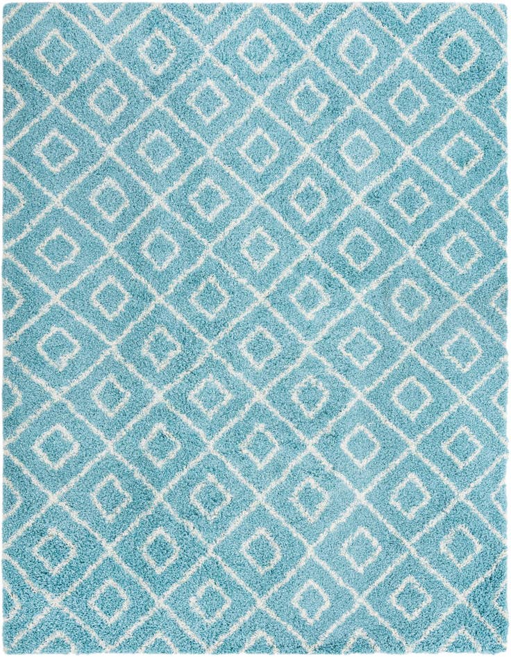Detail image of 9' x 12' Lattice Shag Rug