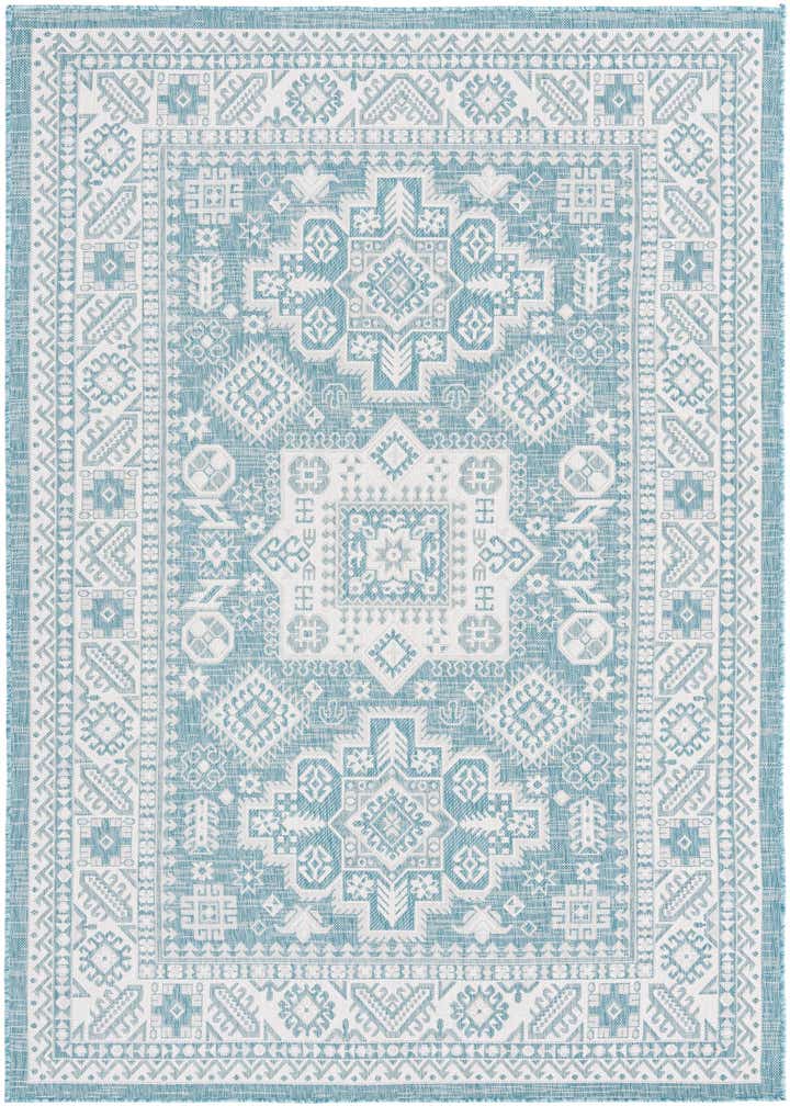 6' x 9' Easy-Clean Aztec Indoor / Outdoor Rug