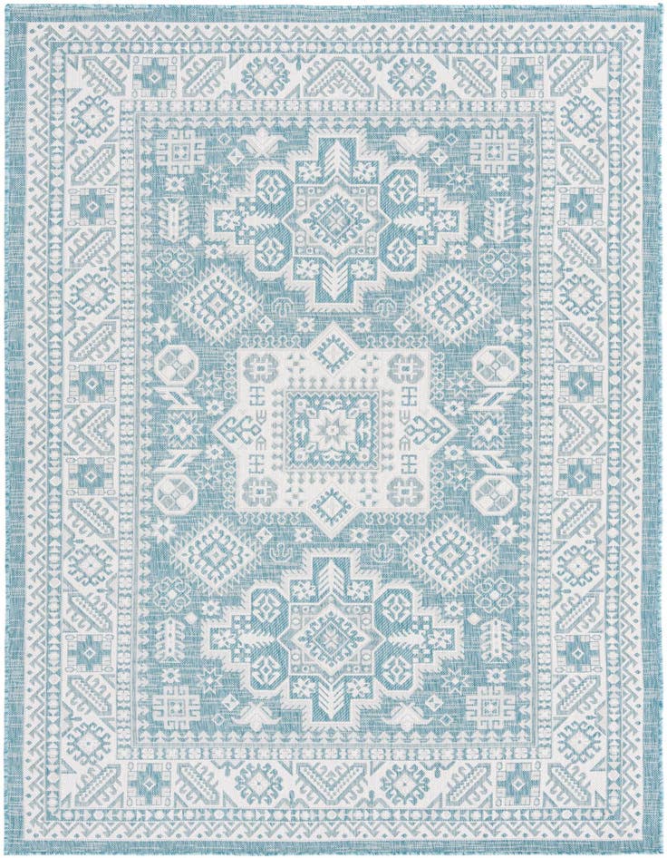 Detail image of 6' x 9' Easy-Clean Aztec Indoor / Outdoor Rug