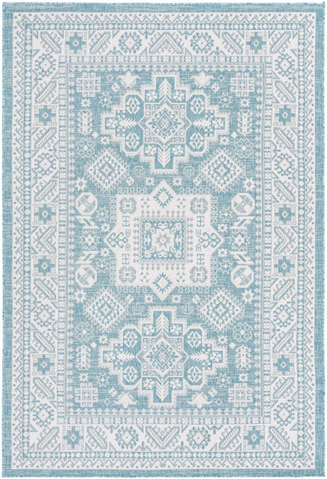Detail image of 6' x 9' Easy-Clean Aztec Indoor / Outdoor Rug