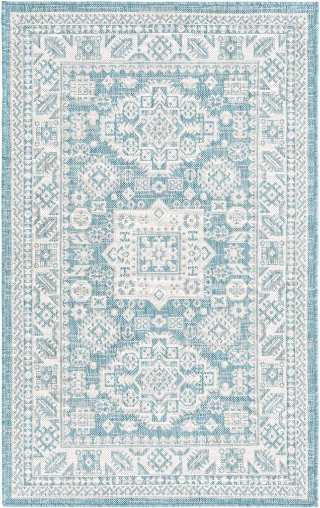 3' x 5' 3 Easy-Clean Aztec Indoor / Outdoor Rug
