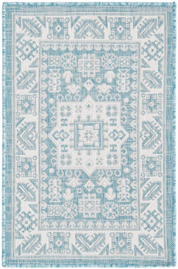 Detail image of 2' x 3' Easy-Clean Aztec Indoor / Outdoor Rug