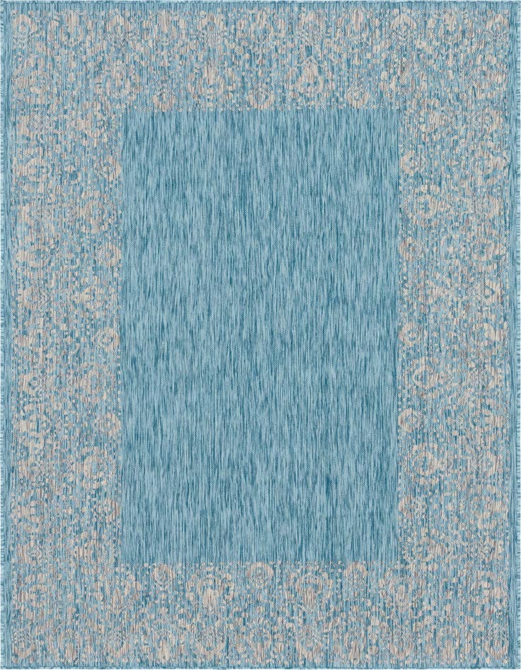 Detail image of 6' x 9' Easy-Clean Border Indoor / Outdoor Rug