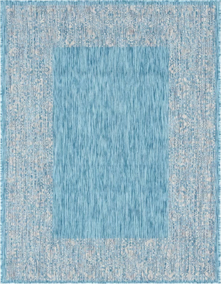 Detail image of 4' x 6' Easy-Clean Border Indoor / Outdoor Rug