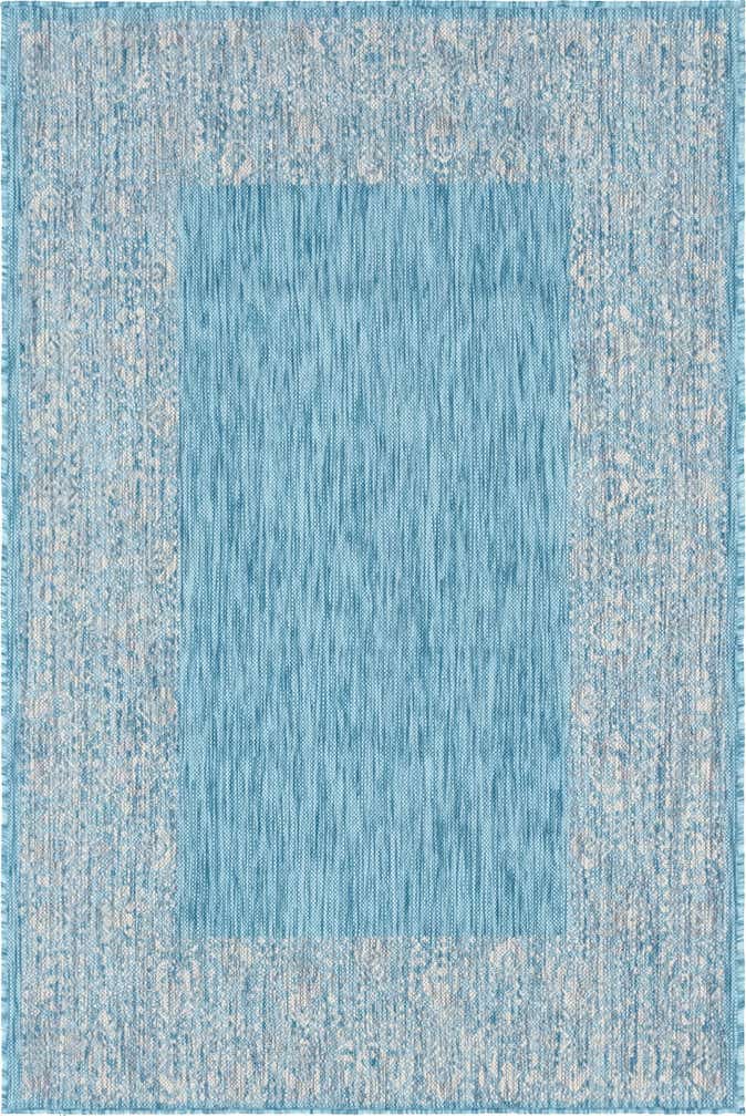 4' x 6' Easy-Clean Border Indoor / Outdoor Rug