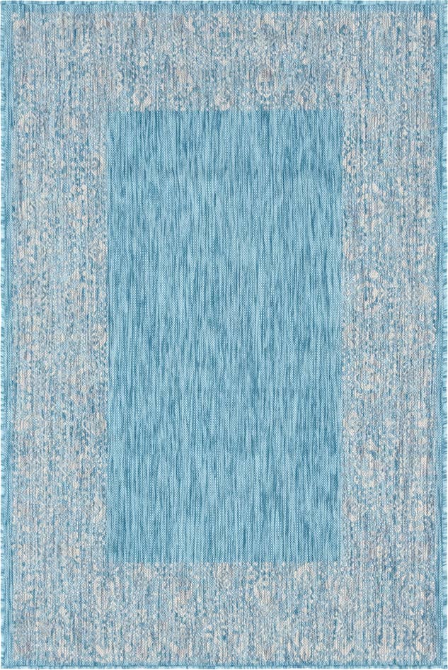 Detail image of 4' x 6' Easy-Clean Border Indoor / Outdoor Rug