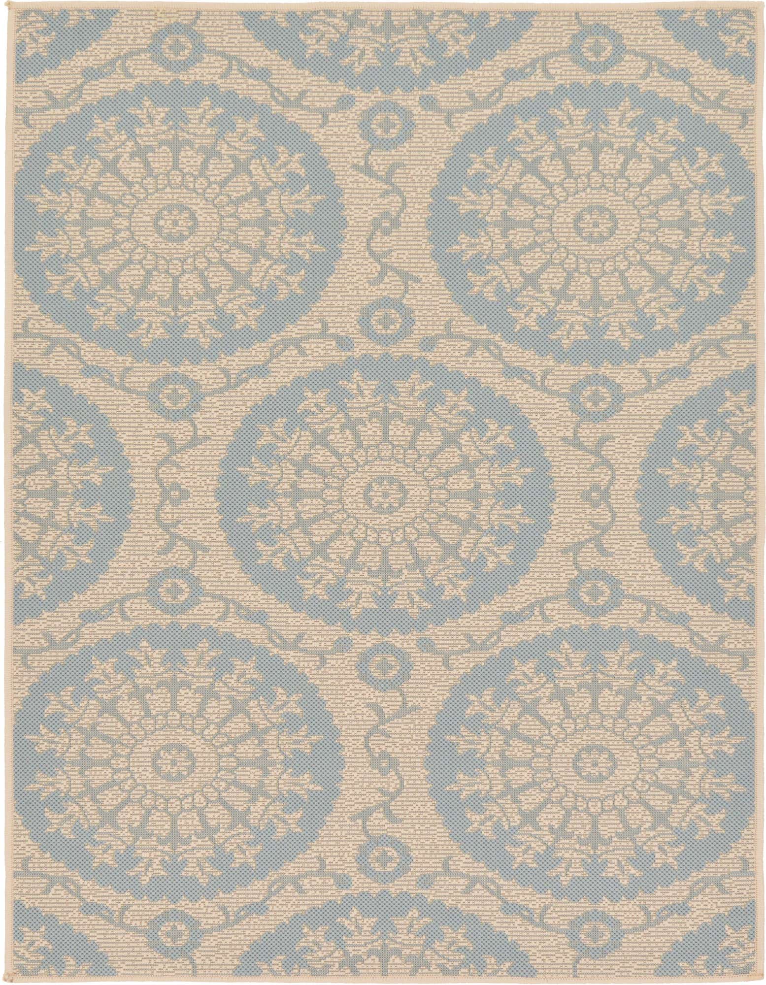 3' 3 x 5' Easy-Clean Botanical Indoor / Outdoor Rug