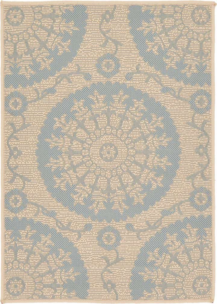 2' 2 x 3' Easy-Clean Botanical Indoor / Outdoor Rug