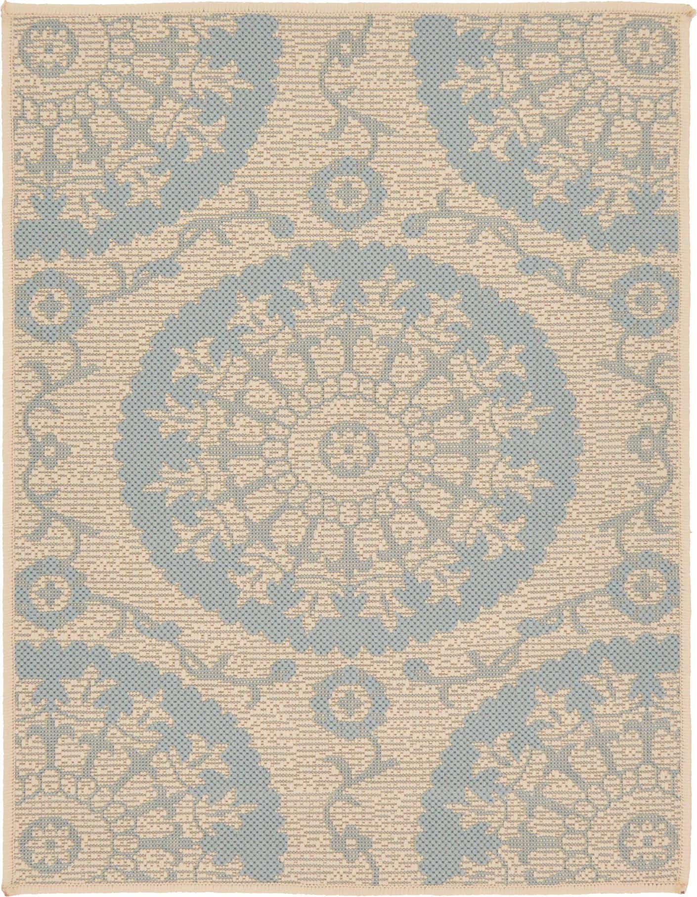2' 2 x 3' Easy-Clean Botanical Indoor / Outdoor Rug