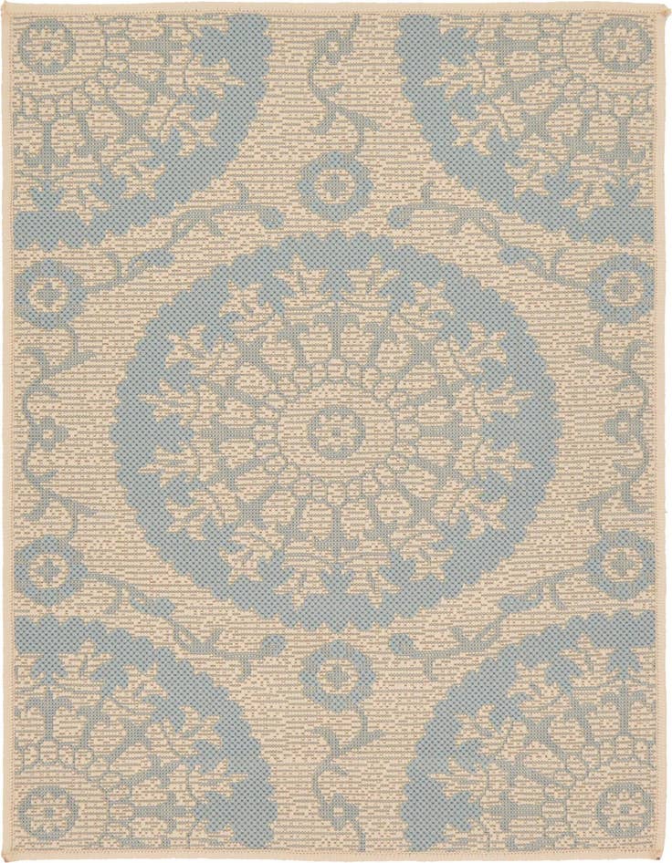 Detail image of 2' 2 x 3' Easy-Clean Botanical Indoor / Outdoor Rug