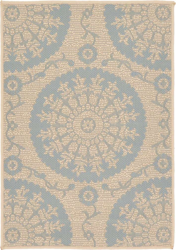 2' 2 x 3' Easy-Clean Botanical Indoor / Outdoor Rug