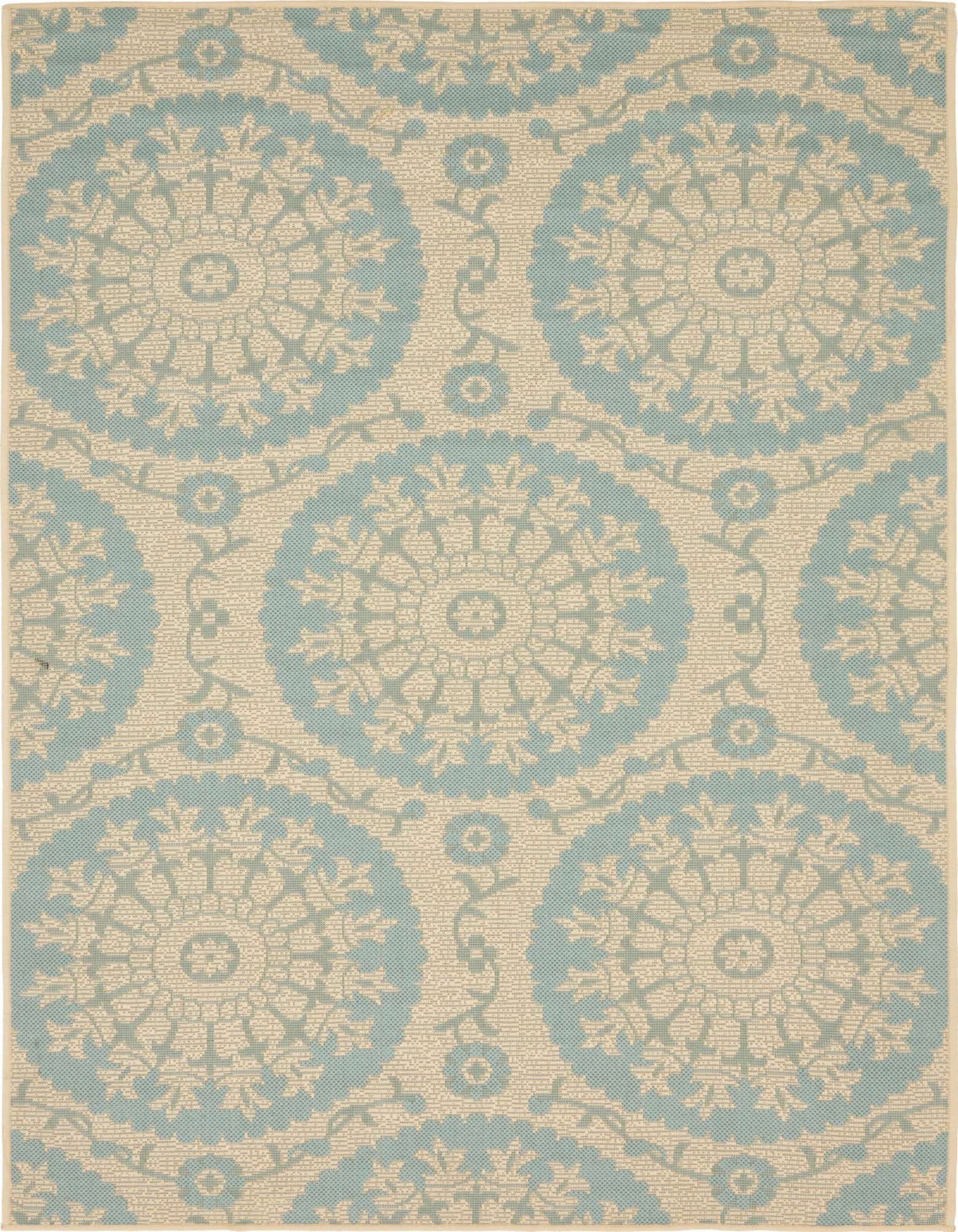 4' x 6' Easy-Clean Botanical Indoor / Outdoor Rug