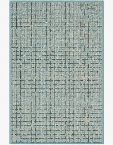 2' x 3' Easy-Clean Checkered Indoor / Outdoor Rug
