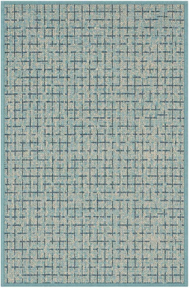 2' x 3' Easy-Clean Checkered Indoor / Outdoor Rug