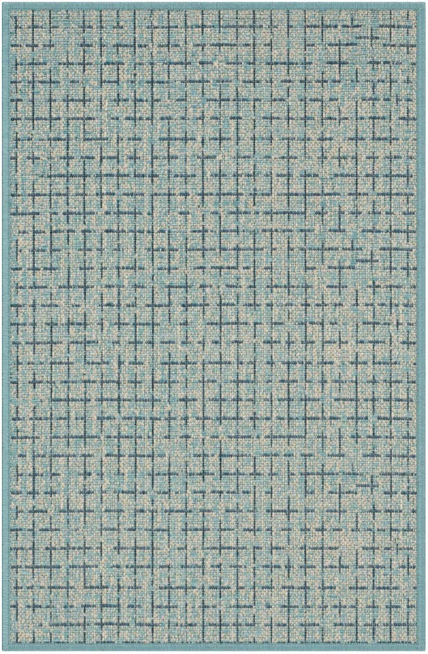 Detail image of 2' x 3' Easy-Clean Checkered Indoor / Outdoor Rug