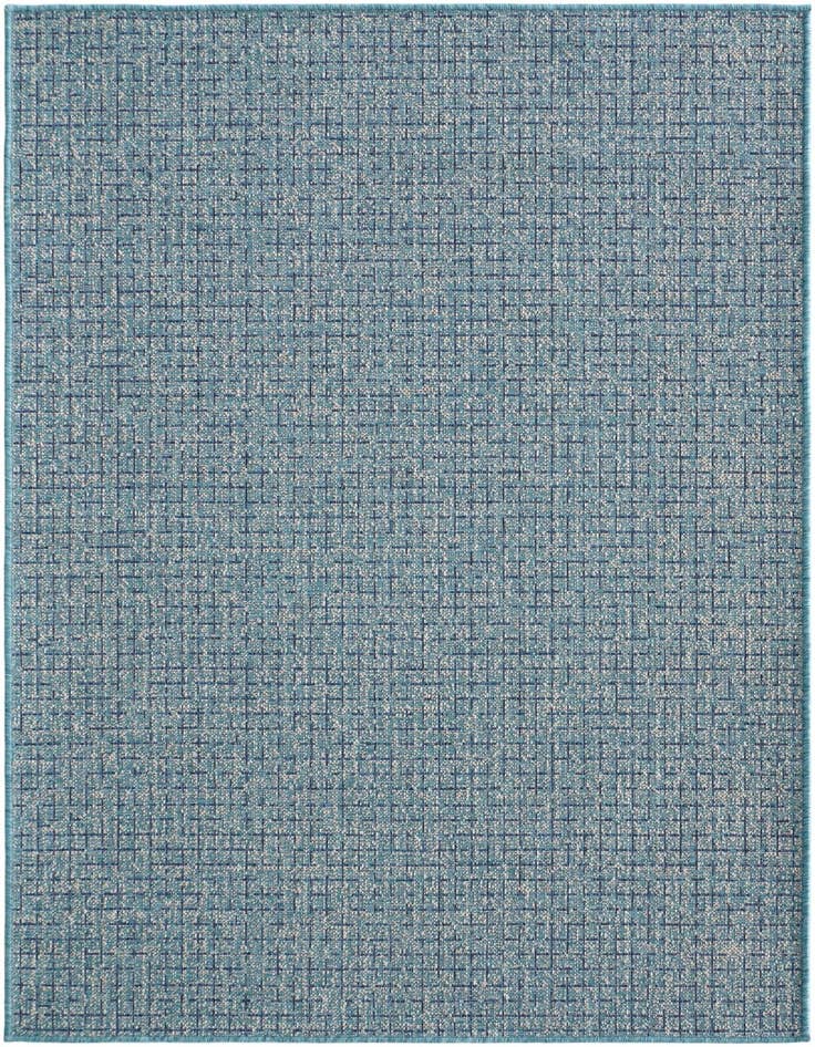 Detail image of 4' x 6' Easy-Clean Checkered Indoor / Outdoor Rug