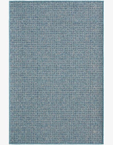 4' x 6' Easy-Clean Checkered Indoor / Outdoor Rug