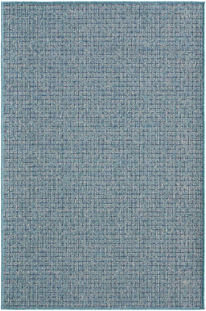 4' x 6' Easy-Clean Checkered Indoor / Outdoor Rug