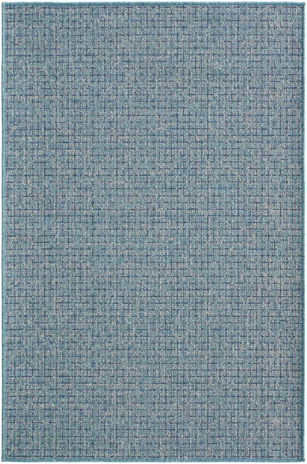 Detail image of 4' x 6' Easy-Clean Checkered Indoor / Outdoor Rug