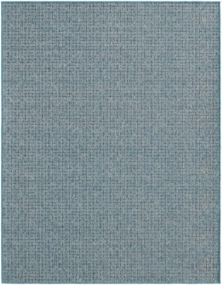 Detail image of 5' 3 x 8' Easy-Clean Checkered Indoor / Outdoor Rug