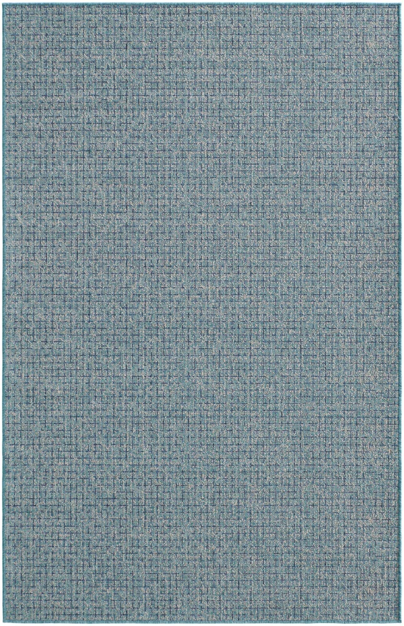 5' 3 x 8' Easy-Clean Checkered Indoor / Outdoor Rug