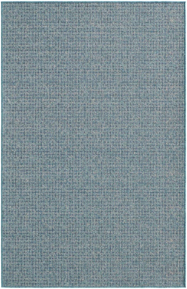 Detail image of 5' 3 x 8' Easy-Clean Checkered Indoor / Outdoor Rug