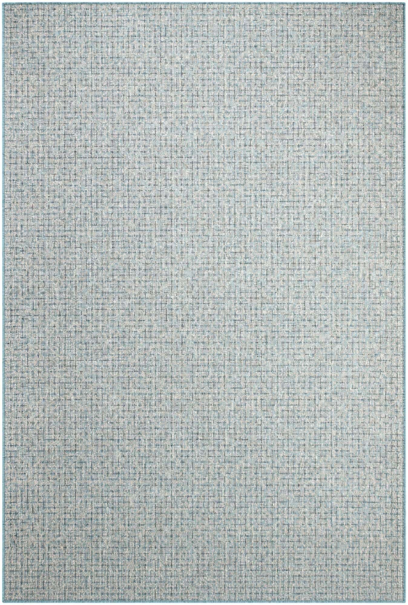 6' x 9' Easy-Clean Checkered Indoor / Outdoor Rug