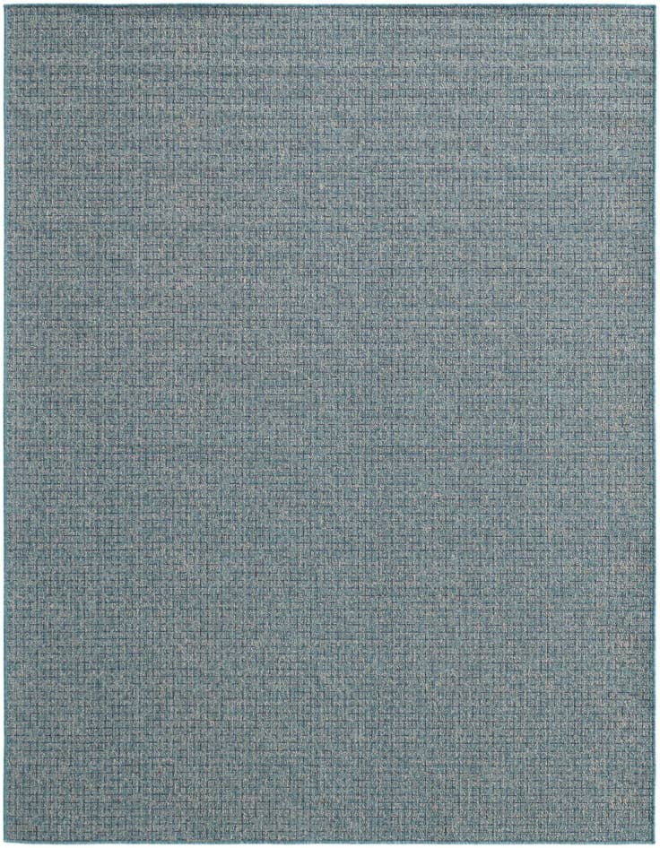 Detail image of 7' 10 x 10' Easy-Clean Checkered Indoor / Outdoor Rug