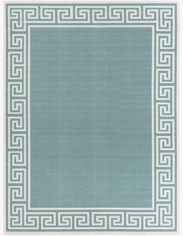7' 10 x 10' Easy-Clean Coastal Indoor / Outdoor Rug