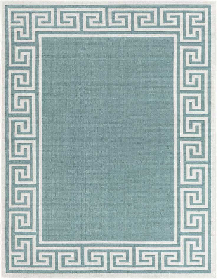Detail image of 5' 3 x 8' Easy-Clean Coastal Indoor / Outdoor Rug