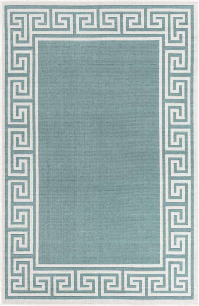 5' 3 x 8' Easy-Clean Coastal Indoor / Outdoor Rug