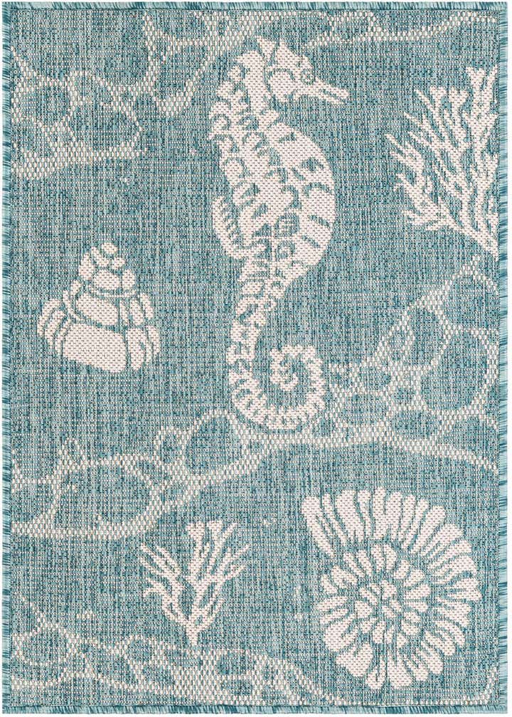 2' x 3' Easy-Clean Coastal Indoor / Outdoor Rug
