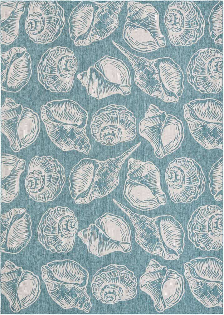 10' x 14' Easy-Clean Coastal Indoor / Outdoor Rug