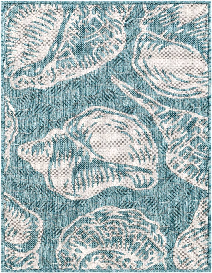 Detail image of 2' x 3' Easy-Clean Coastal Indoor / Outdoor Rug