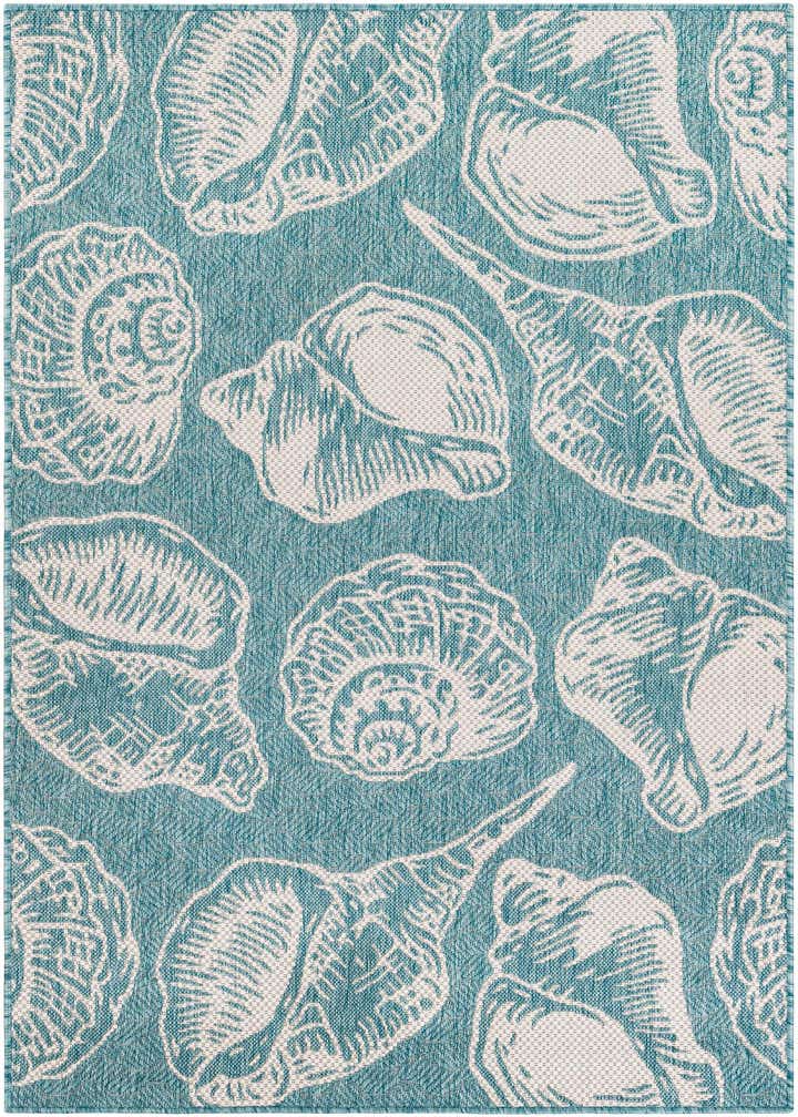 4' x 6' Easy-Clean Coastal Indoor / Outdoor Rug