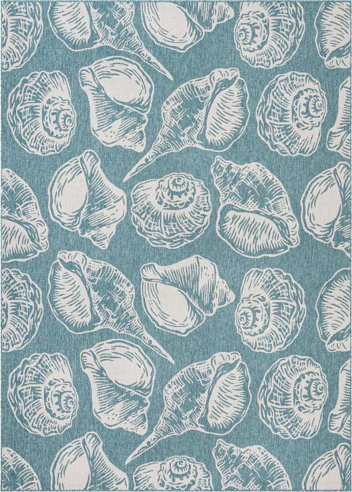 9' x 12' Easy-Clean Coastal Indoor / Outdoor Rug