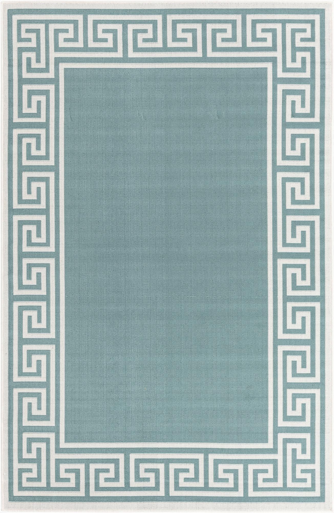 5' 3 x 8'  Washable Coastal Indoor / Outdoor Rug