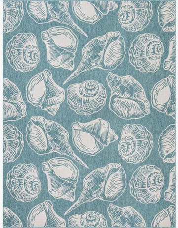 9' x 12' Easy-Clean Coastal Indoor / Outdoor Rug