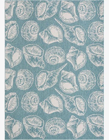 10' x 14' Easy-Clean Coastal Indoor / Outdoor Rug