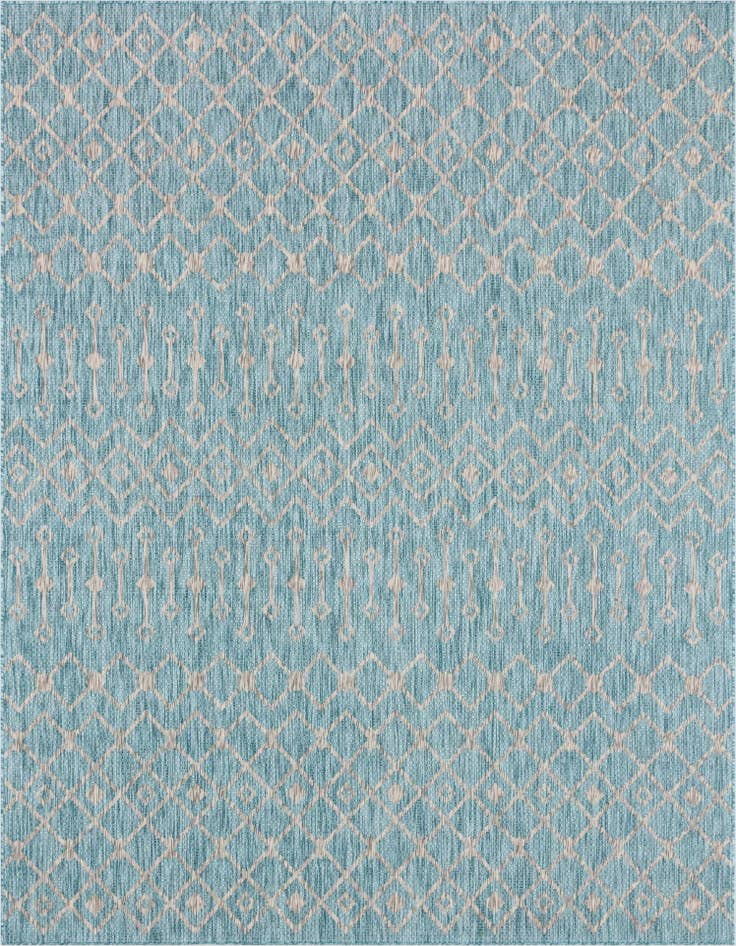 Detail image of 9' x 12' Easy-Clean Lattice Indoor / Outdoor Rug