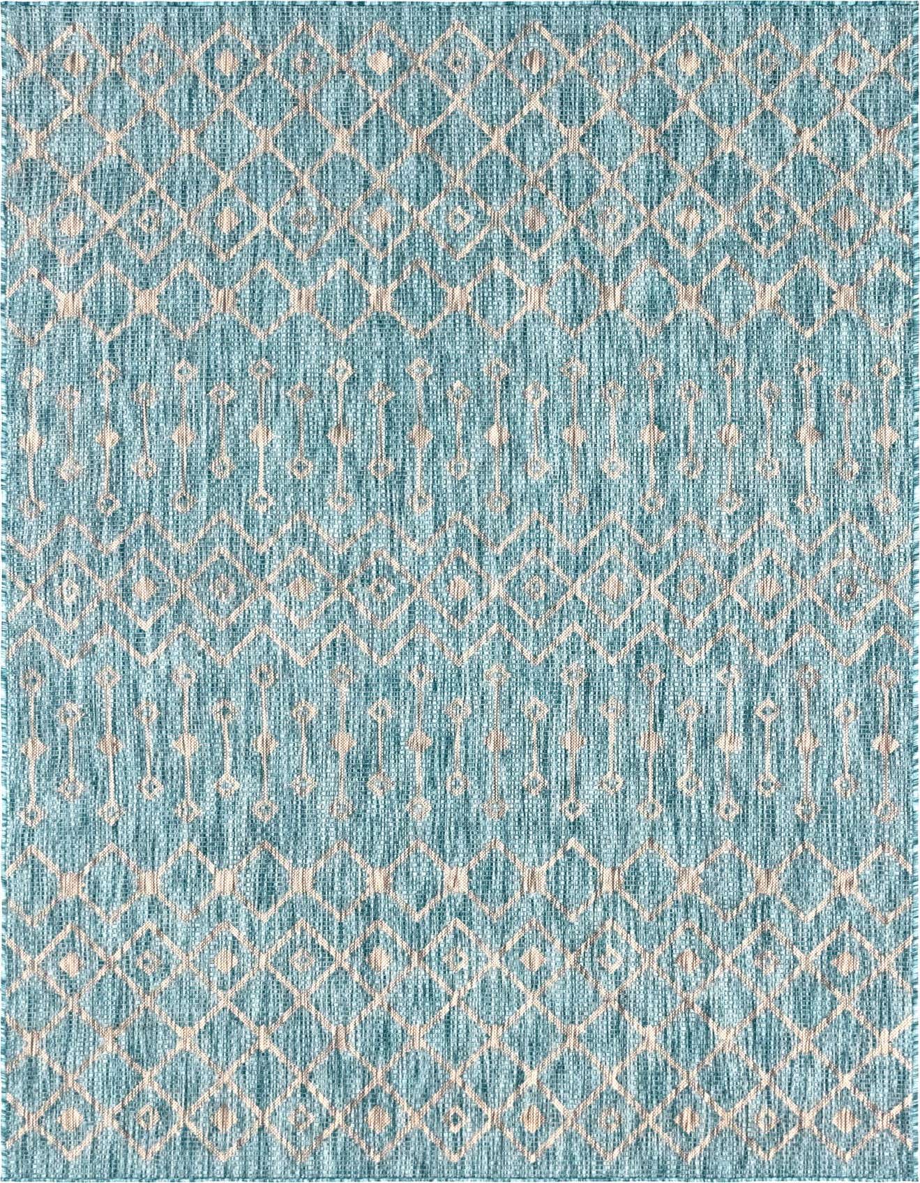 6' x 9' Easy-Clean Lattice Indoor / Outdoor Rug