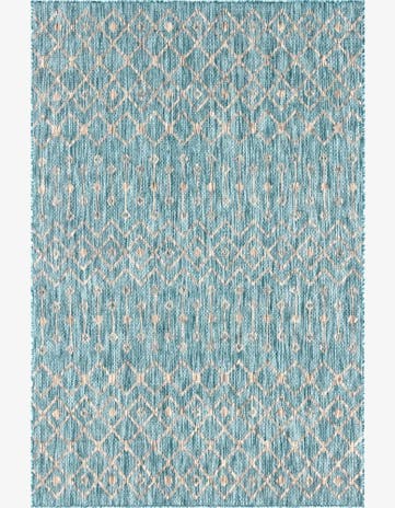 6' x 9' Easy-Clean Lattice Indoor / Outdoor Rug