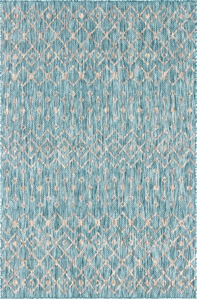 6' x 9' Easy-Clean Lattice Indoor / Outdoor Rug