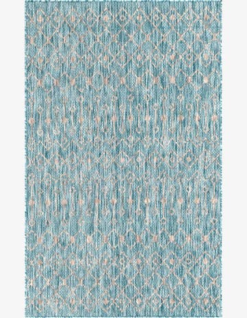 5' 3 x 8' Easy-Clean Lattice Indoor / Outdoor Rug