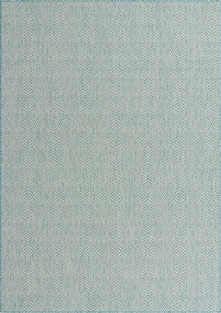 7' 10 x 11' Easy-Clean Lattice Indoor / Outdoor Rug