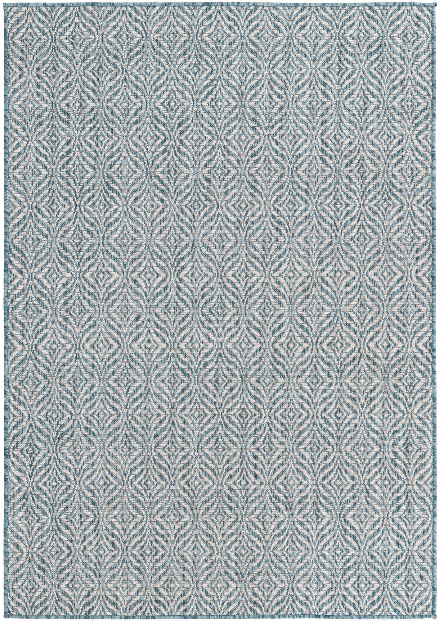 4' x 6' Easy-Clean Lattice Indoor / Outdoor Rug