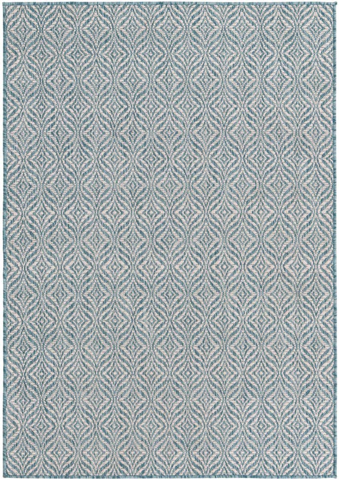 Detail image of 4' x 6' Easy-Clean Lattice Indoor / Outdoor Rug