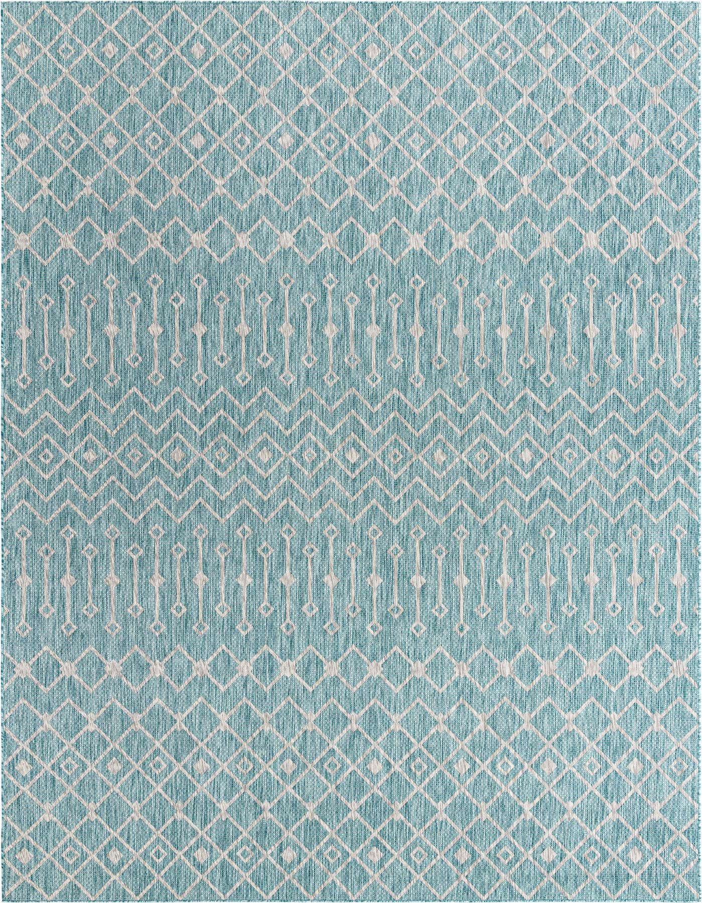 10' x 14' Easy-Clean Lattice Indoor / Outdoor Rug